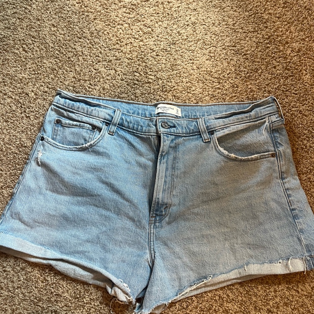 Abercrombie & Fitch Light Blue Jean Shorts